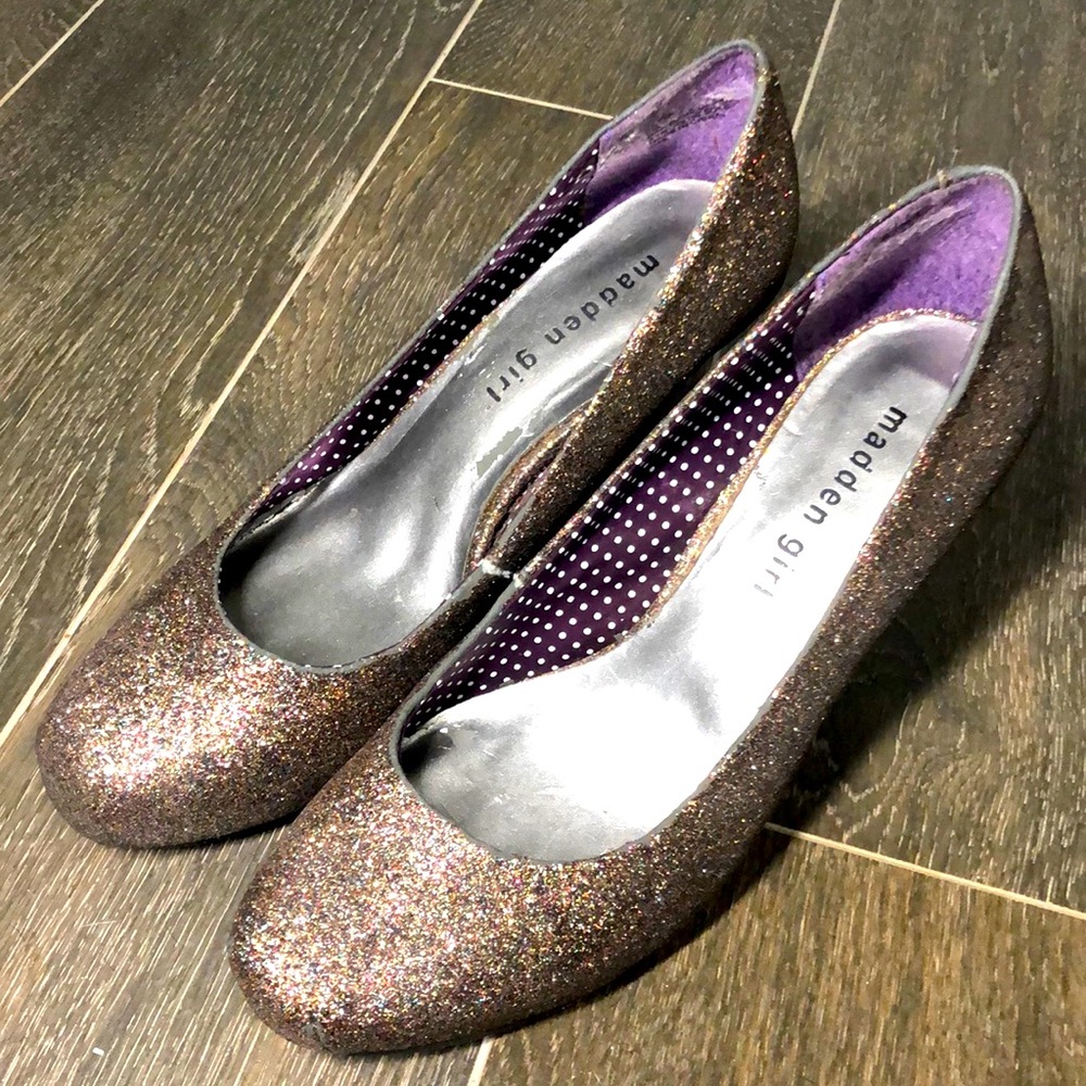 Madden Girl Getta Glitter Heel Pump